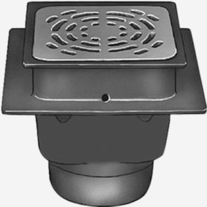 Sani-ceptor ARC Waste Drains with ARC Square Non-Traffic Tops
